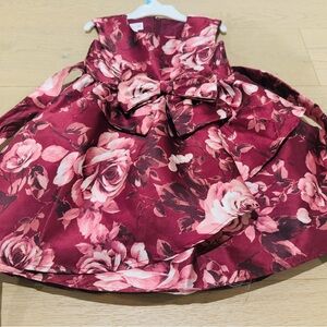 Toddle girl floral layered dress